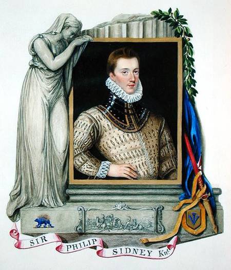 Portrait of Sir Philip Sidney (1554-86) from 'Memoirs of the Court of Queen Elizabeth' a Sarah Countess of Essex