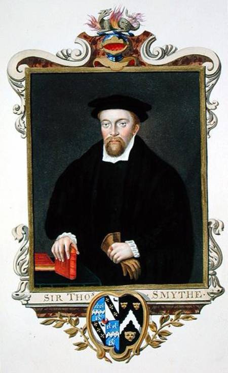 Portrait of Sir Thomas Smythe (c.1558-1625) from 'Memoirs of the Court of Queen Elizabeth' a Sarah Countess of Essex