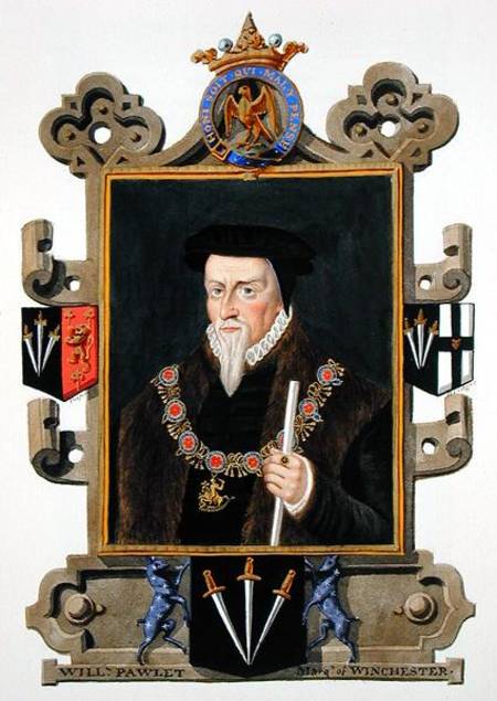 Portrait of Sir William Paulet (c.1485-1572) Marquis of Winchester from 'Memoirs of the Court of Que a Sarah Countess of Essex
