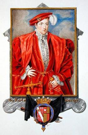 Portrait of Henry Howard (c.1517-47) Earl of Surrey from 'Memoirs of the Court of Queen Elizabeth'