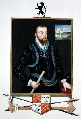 Portrait of Sir Thomas Wilsford from 'Memoirs of the Court of Queen Elizabeth'