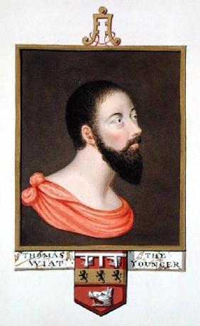 Portrait of Sir Thomas Wyatt the Younger (c.1521-54) from 'Memoirs of the Court of Queen Elizabeth'