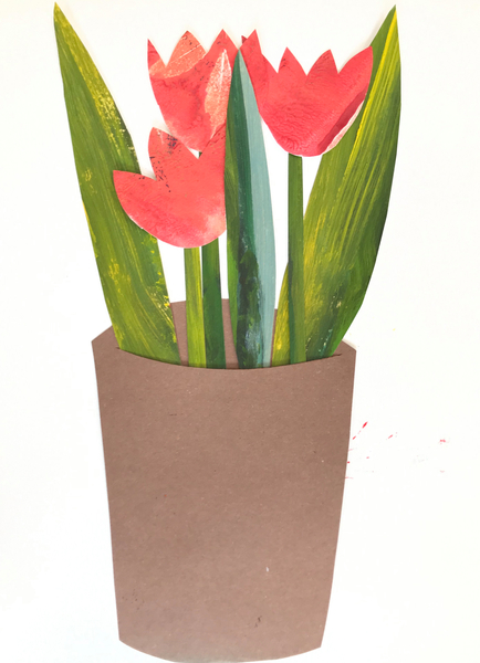Tulips in a pot a Sarah Thompson-Engels