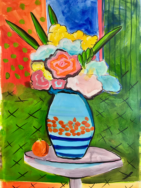 Vase of flowers a Sarah Thompson-Engels