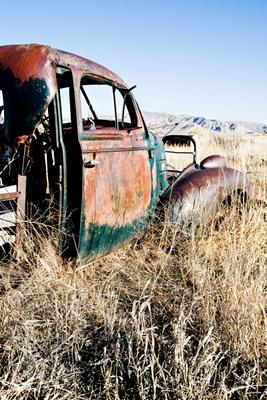 abandoned car rural Wyoming a Sascha Burkard