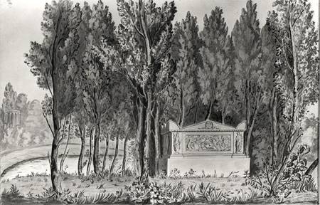 Jean-Jacques Rousseau's (1712-78) tomb at Ermenonville a Savigny