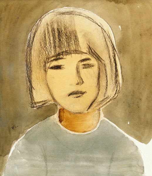Portrait eines Mädchen. a Helene Sofia Schjerfbeck