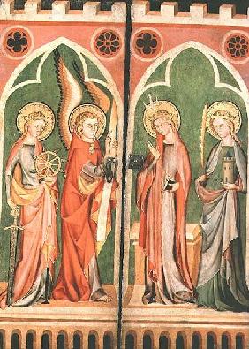 Annunciation with S.S. Barbara and Katherine