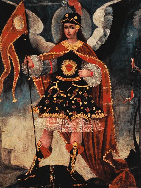 The archangel Michael a Scuola di Cuzco