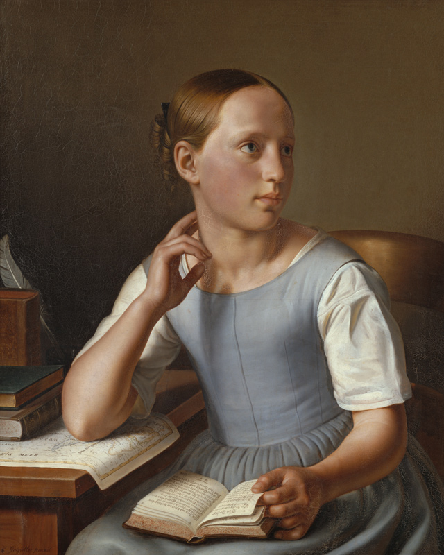 Reading girl a Sebastian Gutzwiller