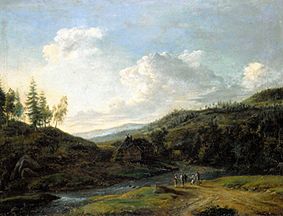 Landscape from the area of red deer mountain a Sebastian Karl Chr Reinhardt