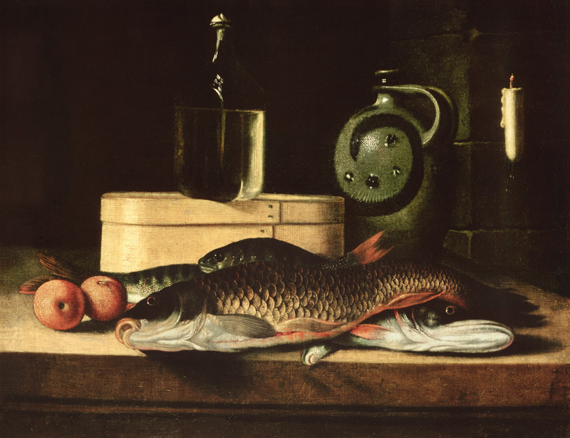 Quiet life with fish a Sebastian Stosskopf