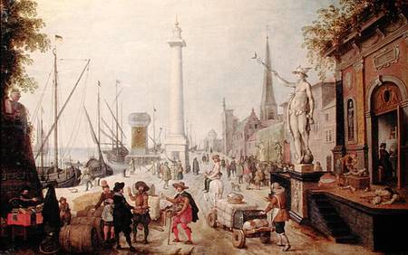 The Ancient Port of Antwerp a Sebastian Vrancx