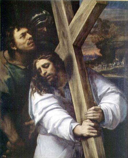 Jesus Carrying the Cross a Sebastiano del Piombo