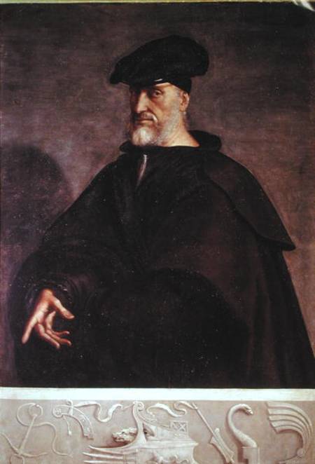 Portrait of Andrea Doria (1468-1560) a Sebastiano del Piombo