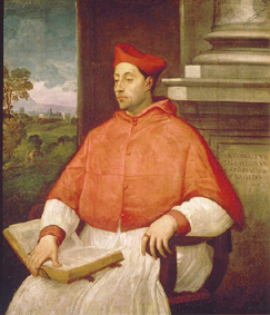 Bildnis des Kardinals Antonio Pallavicini. a Sebastiano del Piombo