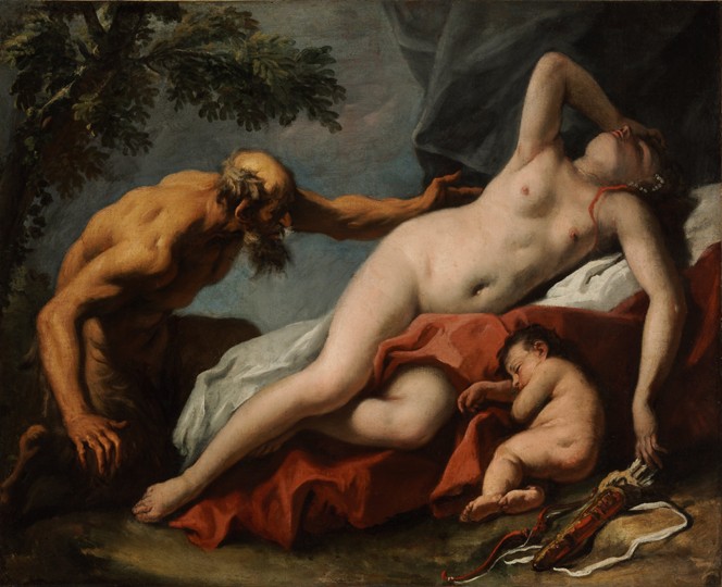 Venus and Satyr a Sebastiano Ricci