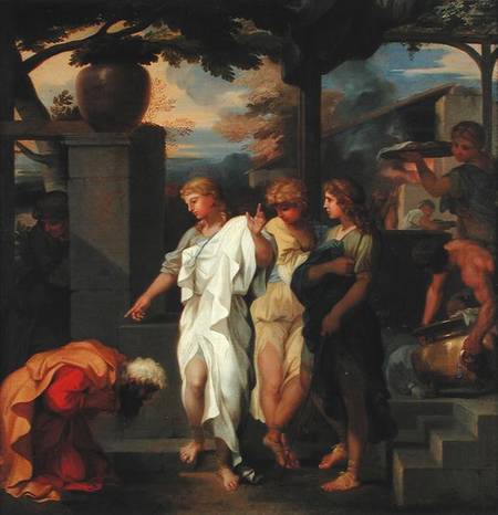 Abraham and the Three Angels a Sébastien Bourdon