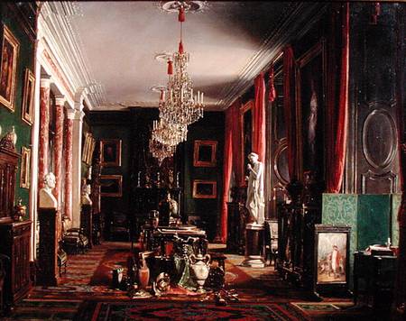 Interior of the Office of Alfred Emilien (1811-92) Count of Nieuwerkerke, Director General of the Im a Sebastien-Charles Giraud