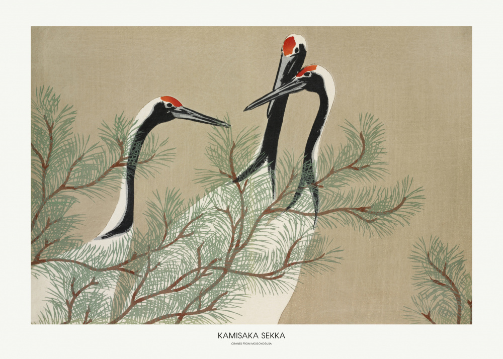 Cranes From Momoyogusa a Kamisaka Sekka