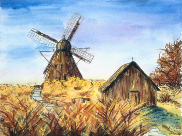 Windmühle in Skagen - Dänemark a Eva Seltmann-Reinig