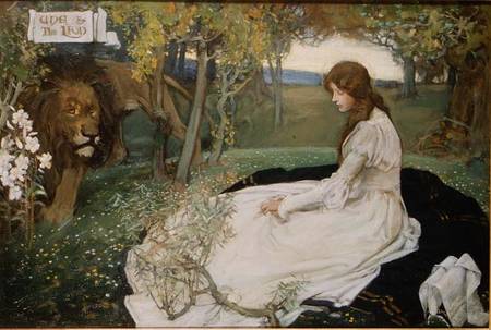 Una and the Lion a Septimus Edwin Scott