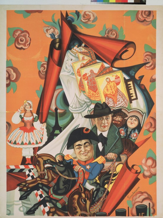 Design of a theatre poster a Sergei Jurijewitsch Sudeikin