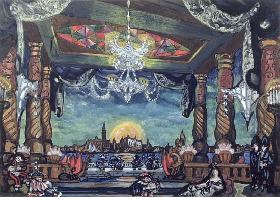 Stage Design for Tales of Hoffmann by Offenbach a Sergei Jurijewitsch Sudeikin