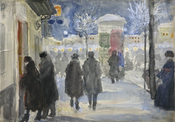 Moscow Street a Sergej Arsenjewitsch Winogradow