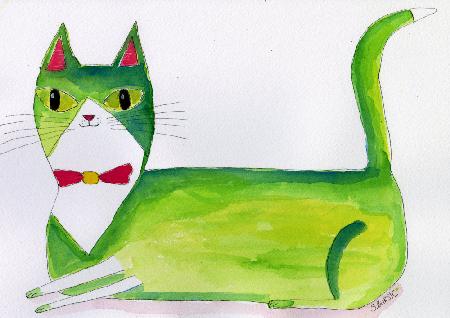 The green cat