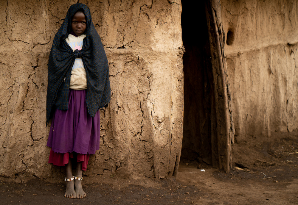 Masai girl .. at her home a Shobhit Chawla