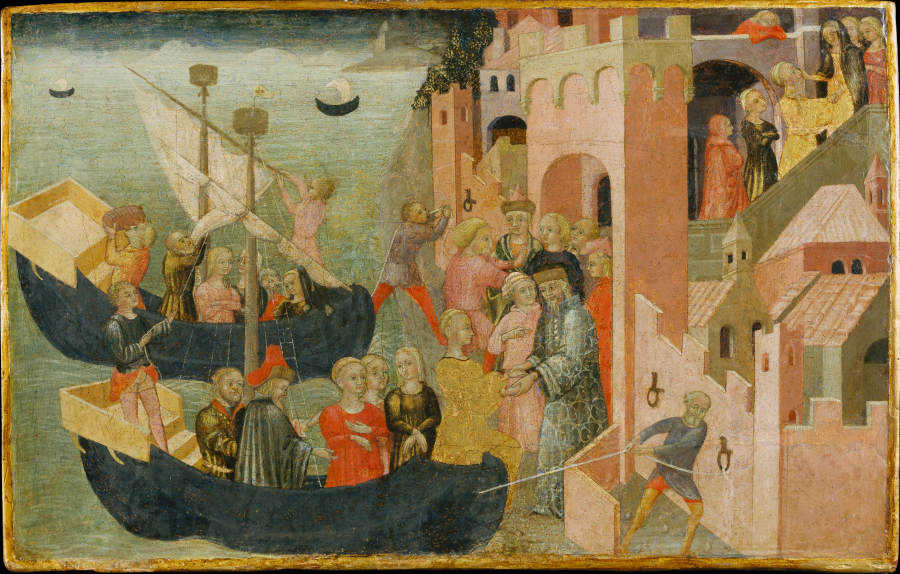 Arrival of Helen in Troy a Sieneser Meister um 1430