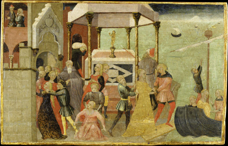 The Abduction of Helen a Sieneser Meister um 1430