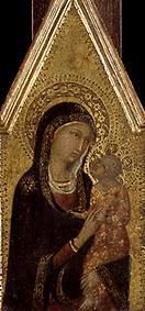Maria with the child a Sienesisch