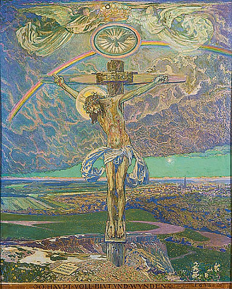 Christ on the cross a Sigmund Walter Hampel