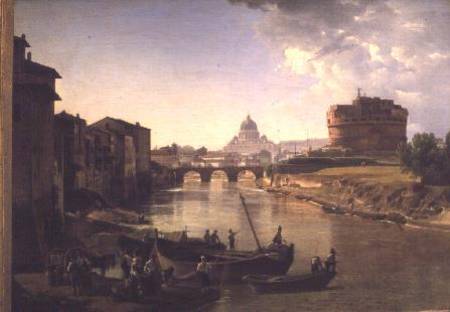 New Rome with the Castel Sant'Angelo a Silvestr Fedosievich Shchedrin