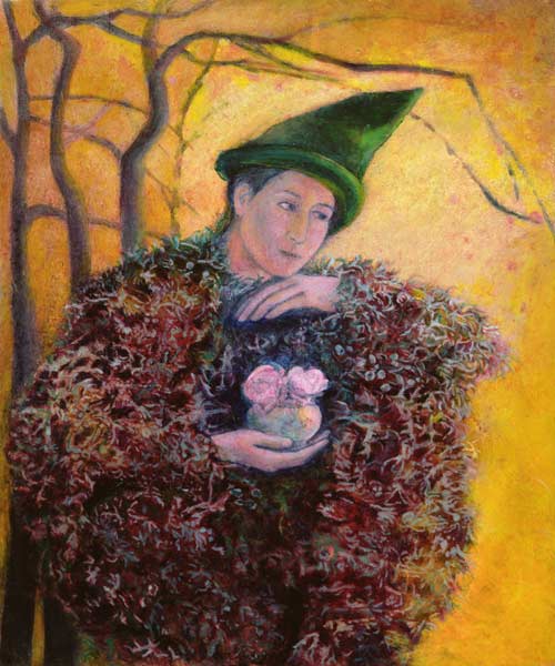 The Keeper of the Roses, 2003 (oil on gesso panel)  a Silvia  Pastore