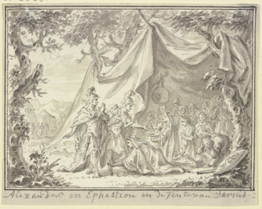 Alexander und Hephaistion am Zelt der Sisygambis a Simon Fokke