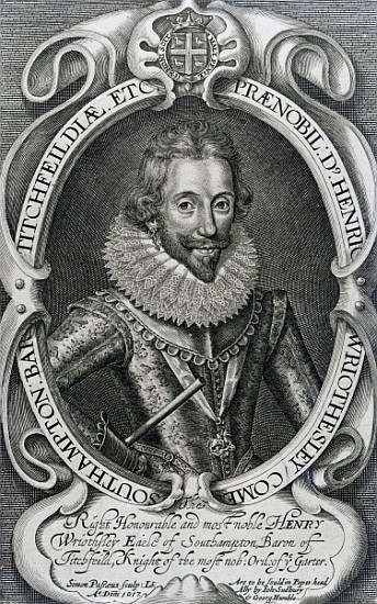 Henry Wriothesley, 3rd Earl of Southampton a Simon Van de Passe