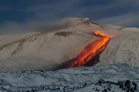 Eruption at dawn
