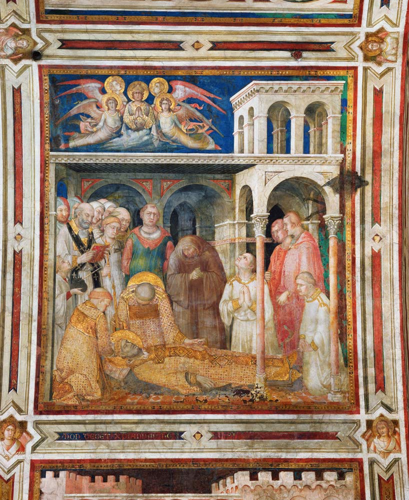The Death of St. Martin, from the Life of St. Martin a Simone Martini