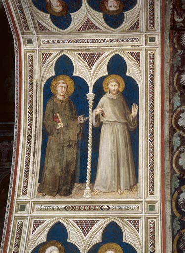 Die Heiligen Antonius und Franziskus a Simone Martini