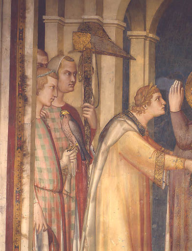 Die Investitur des hl. Martin von Tours zum Ritter a Simone Martini