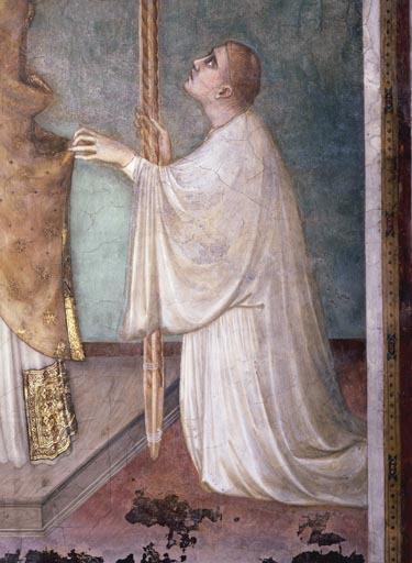 Simone Martini, Wunder der Messe,Diakon a Simone Martini