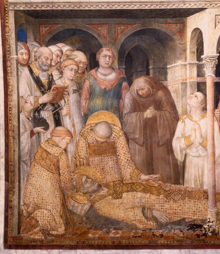 Der Tod des hl. Martin von Tours a Simone Martini