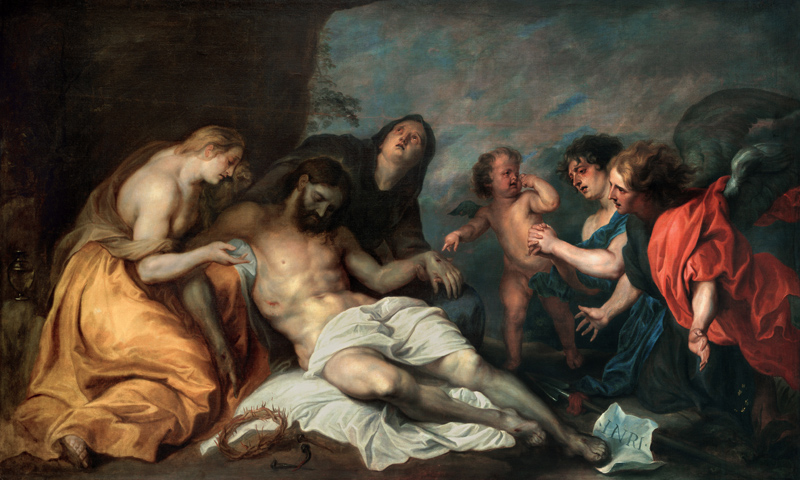 The Lamentation over Christ a Sir Anthonis van Dyck