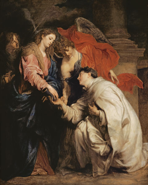 Die mystische Verlobung des seligen Hermann Joseph mit Maria a Sir Anthonis van Dyck