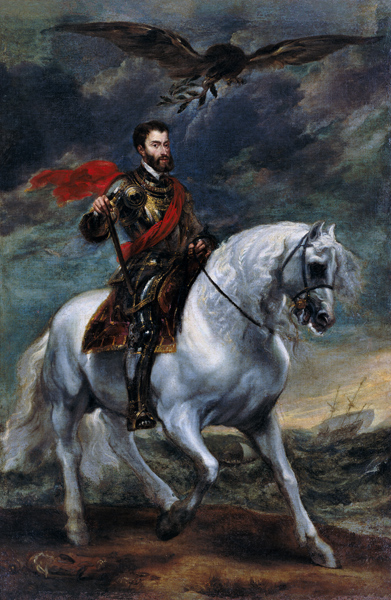 Equestrian portrait of the Emperor Charles V a Sir Anthonis van Dyck