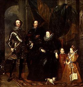 Portrait of the family Lomellini. a Sir Anthonis van Dyck