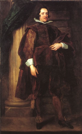 Portrait of an Italian nobleman a Sir Anthonis van Dyck